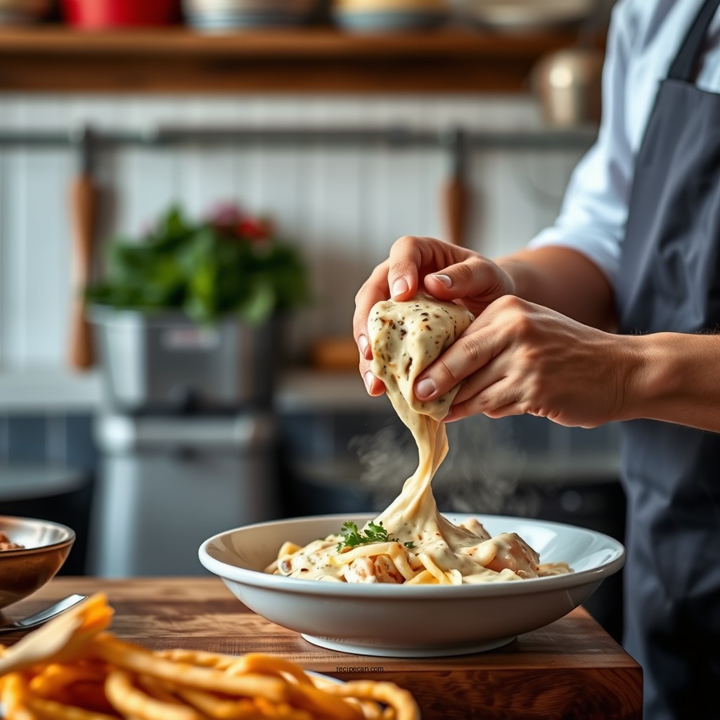 Preparing the Chicken - chicken alfredo sauce recipe
