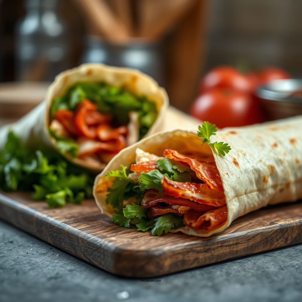 Ingredients You'll Need - chicken and bacon wrap recipe