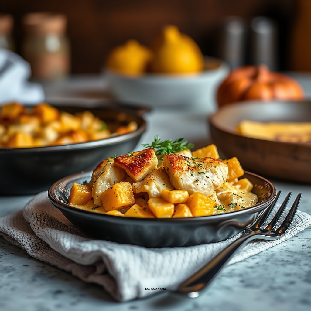 Hearty Chicken and Squash Casserole - chicken and squash recipes