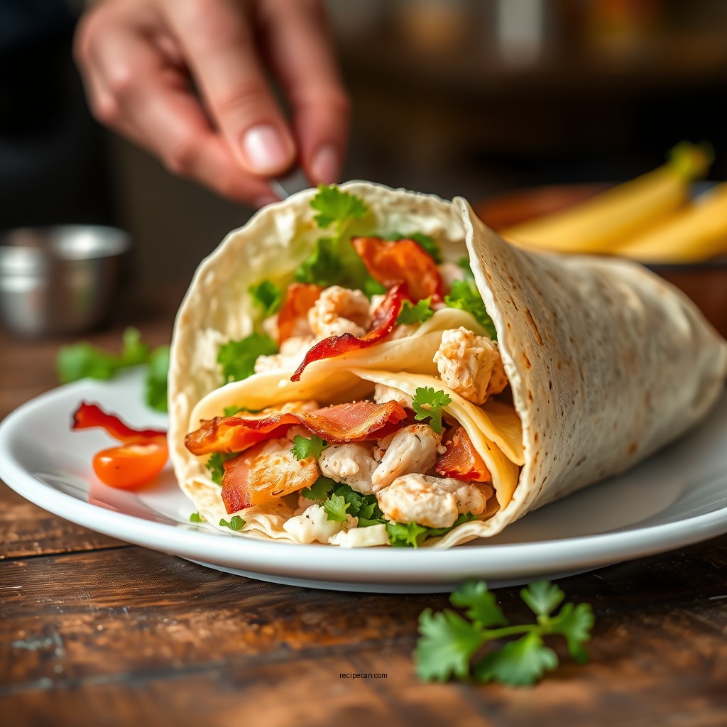 Ingredients You’ll Need - chicken bacon ranch wrap recipe