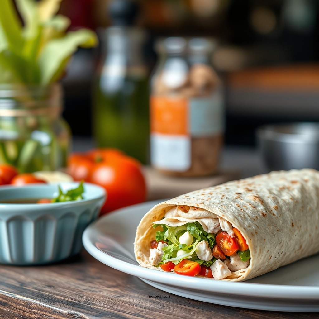 Ingredients You'll Need - chicken caesar salad wrap recipe