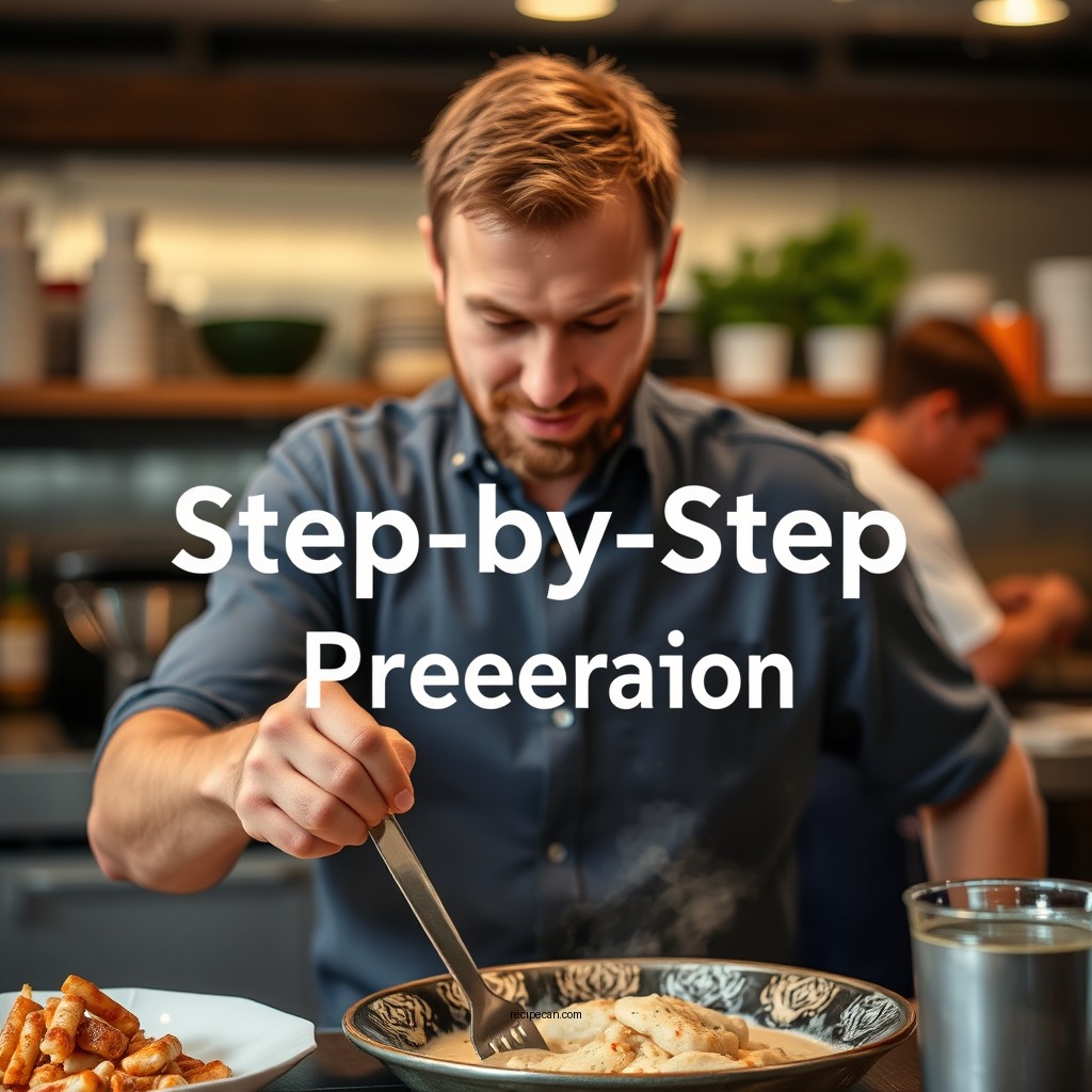 Step-by-Step Preparation - chicken caesar sauce recipe