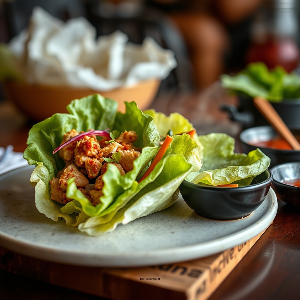 Asian-Inspired Chicken Lettuce Wraps - chicken lettuce wrap recipes