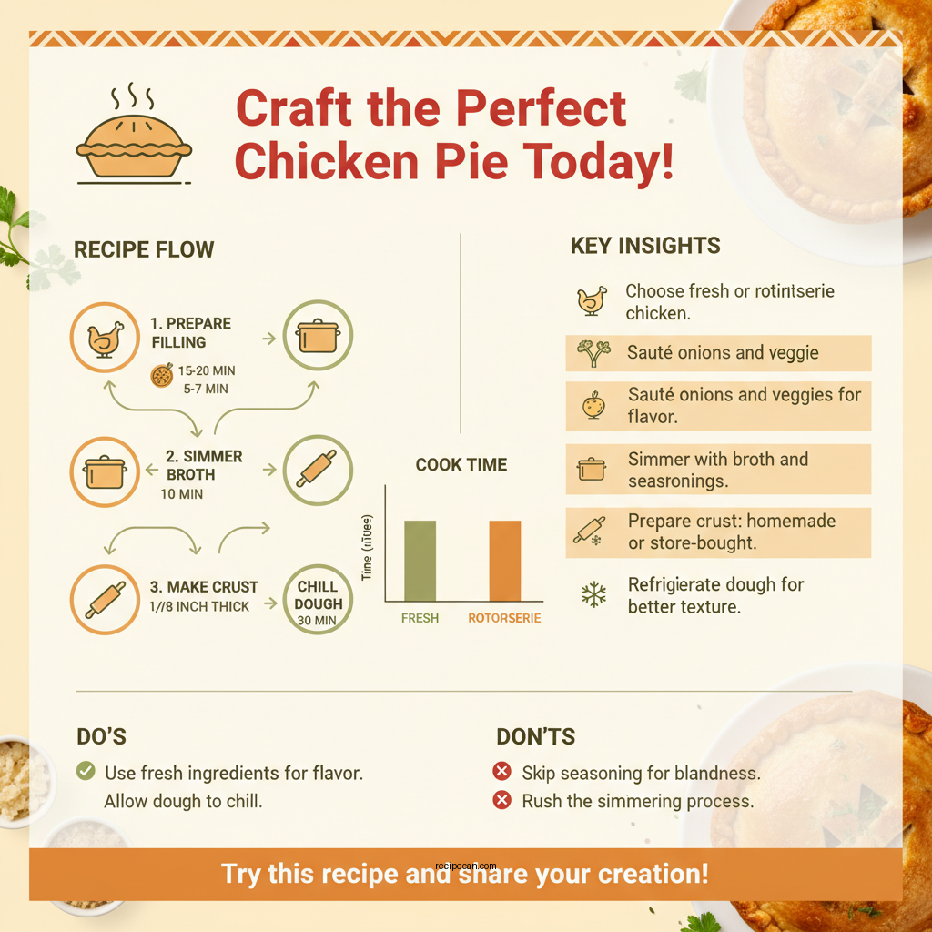 chicken pie recipe - Data Infographic and Statistics