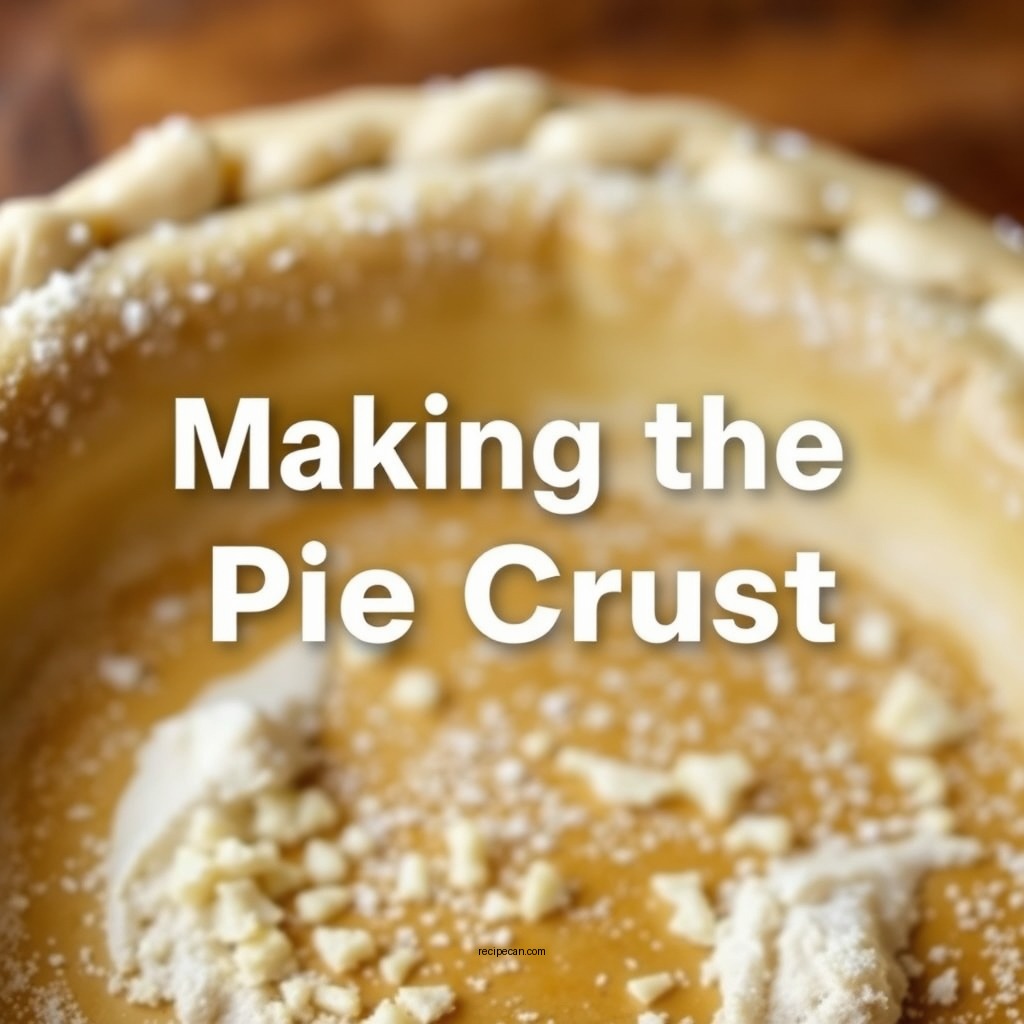 Making the Pie Crust - chicken pie recipe