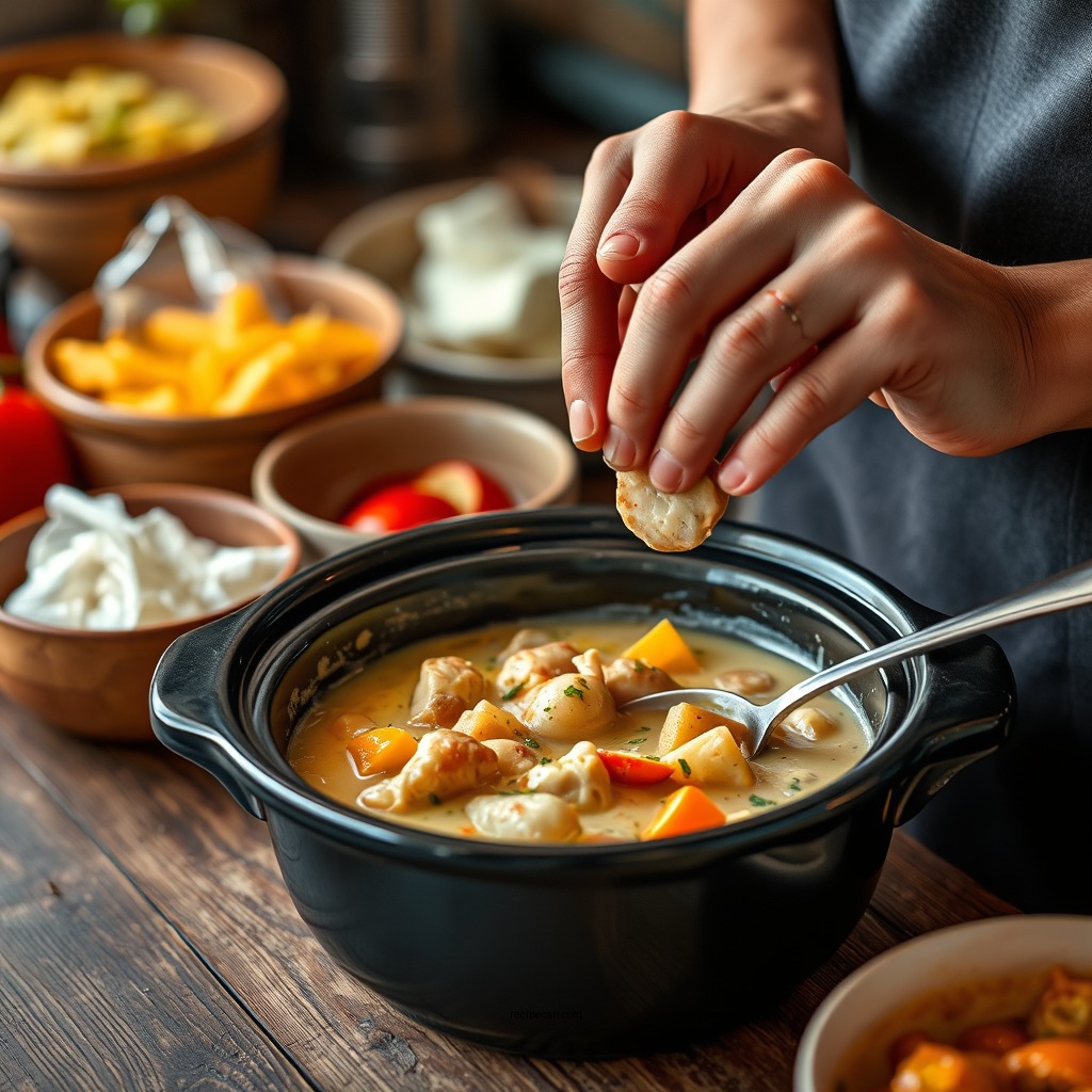 Preparing Your Ingredients - chicken pot pie crock pot recipe