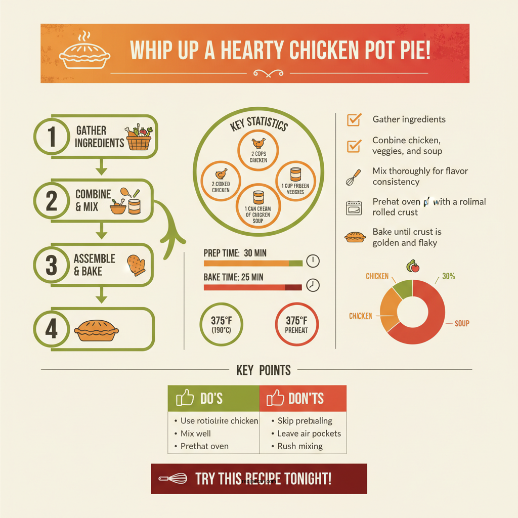 chicken pot pie recipe pillsbury - Data Infographic and Statistics