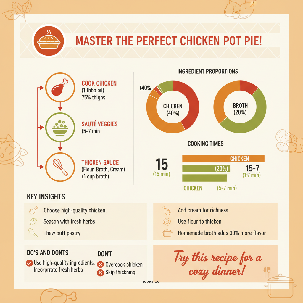 chicken pot pie recipe puff pastry - Data Infographic and Statistics