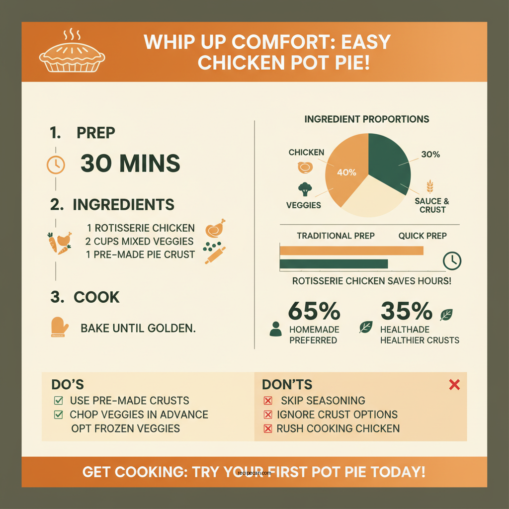 chicken pot pie recipes easy - Data Infographic and Statistics