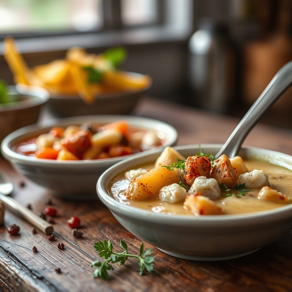 Blending the Flavors - chicken salad chick potato soup recipe