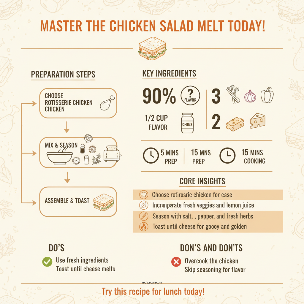 chicken salad melt recipe - Data Infographic and Statistics