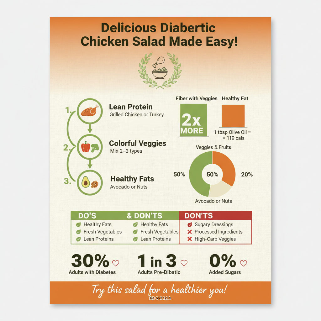 chicken salad recipe for diabetics - Data Infographic and Statistics