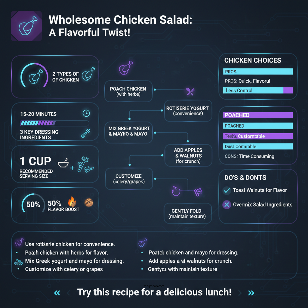 chicken salad recipe with apples and walnuts - Data Infographic and Statistics