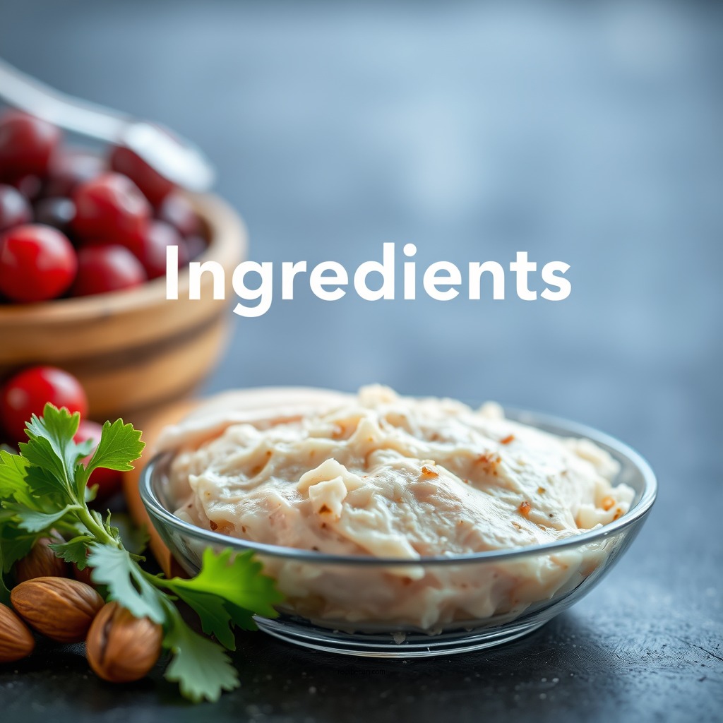 Ingredients You’ll Need - chicken salad with cranberries and almonds recipe