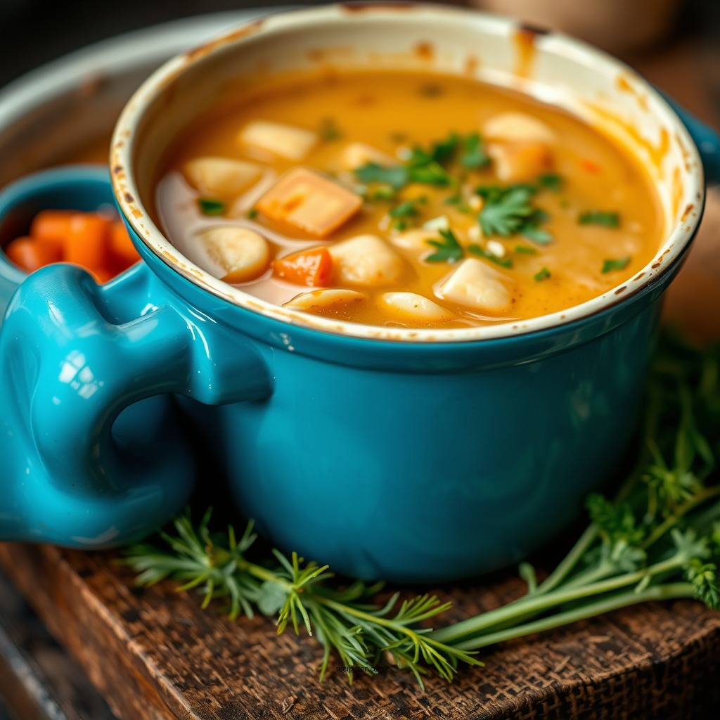 Preparing the Chicken Soup - chicken soup recipe for canning