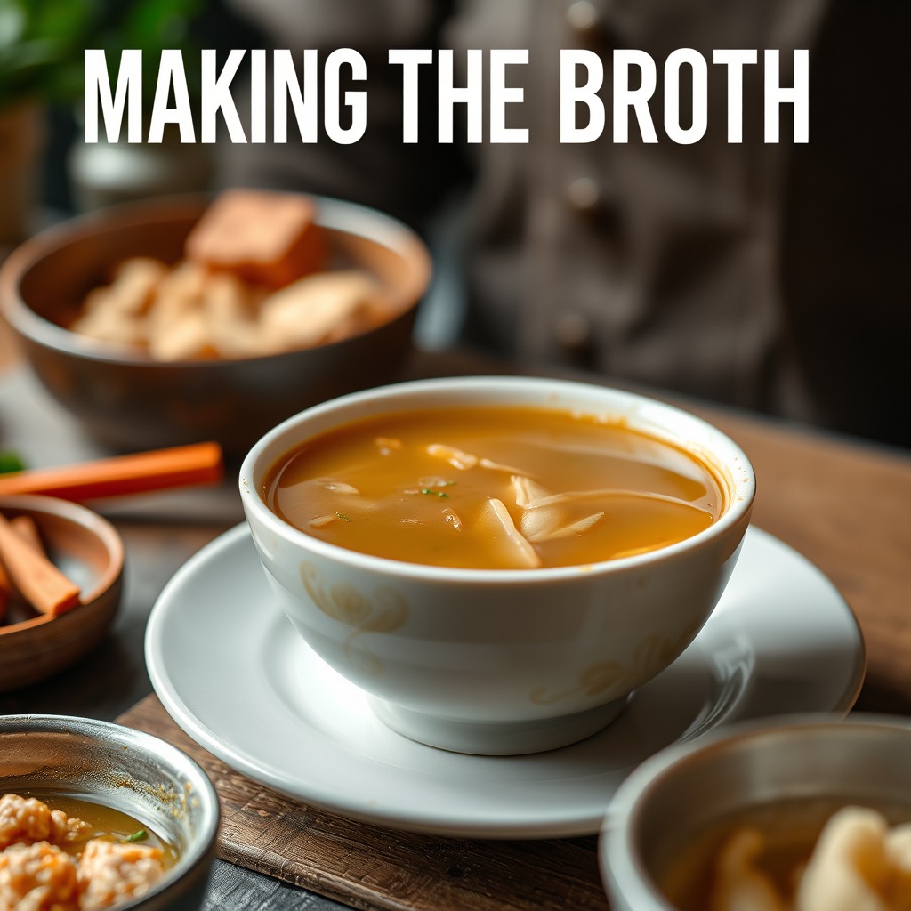 Making the Broth - chicken soup recipe no noodles