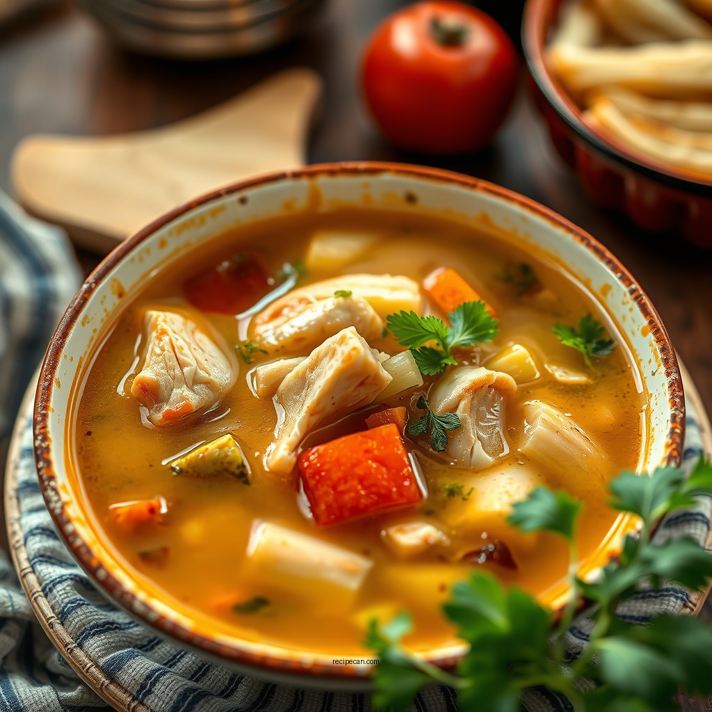 Classic Chicken Vegetable Soup - chicken soup recipes without noodles
