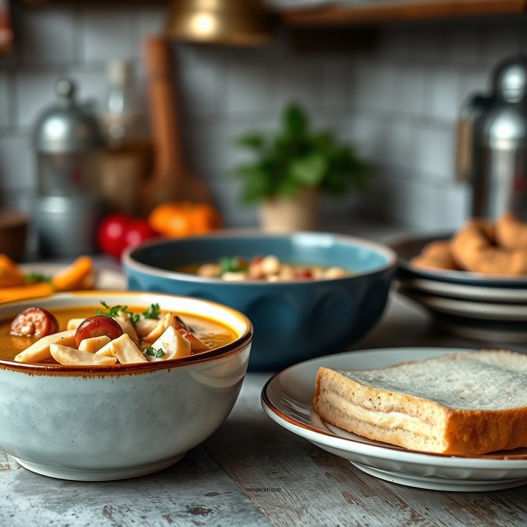 Classic Chicken and Sausage Soup - chicken soup with sausage recipes