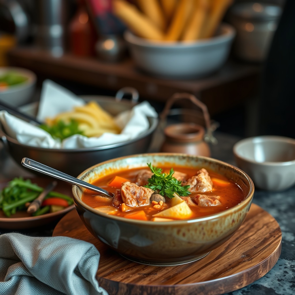 Spicy Chicken Soup with Andouille Sausage - chicken soup with sausage recipes