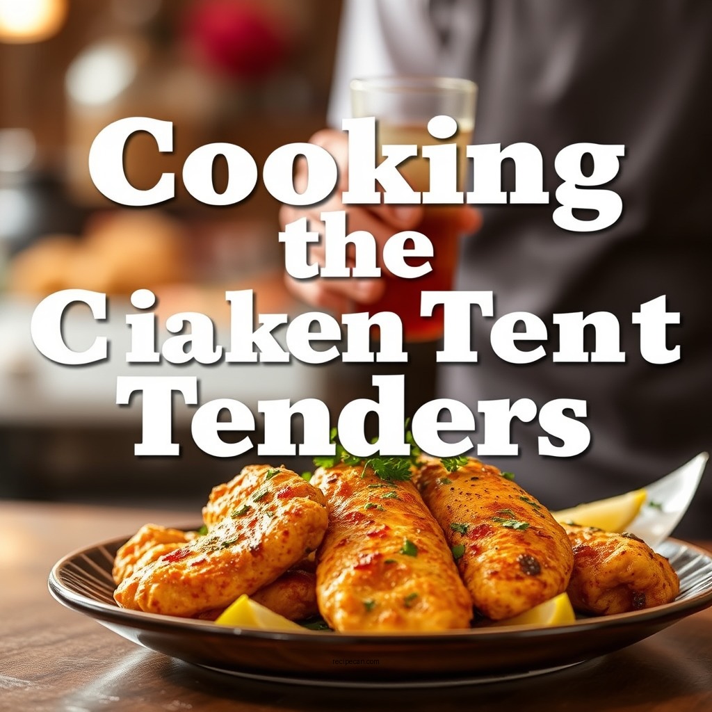 Cooking the Chicken Tenders - chicken tender salad recipe