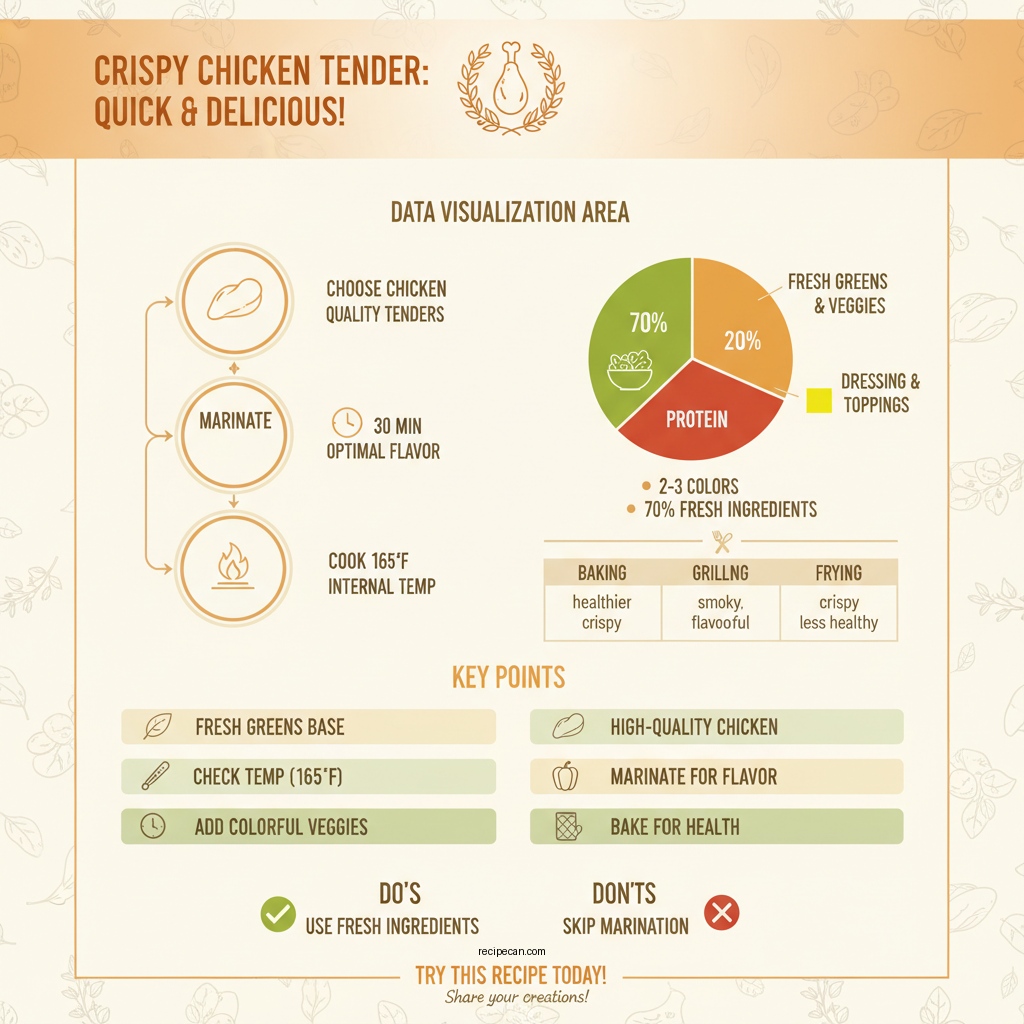 chicken tender salad recipe - Data Infographic and Statistics