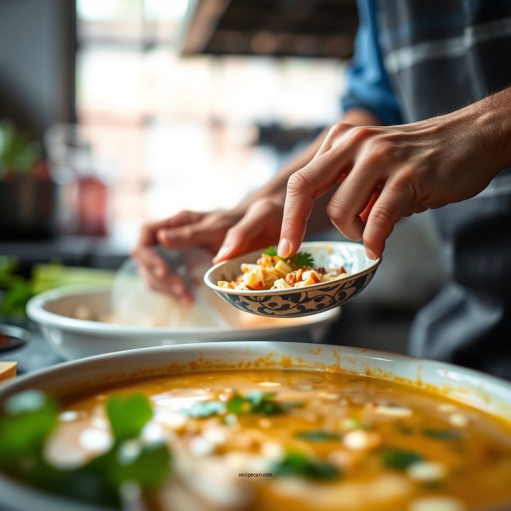 Cooking Process - chicken tortilla soup recipe with cream cheese