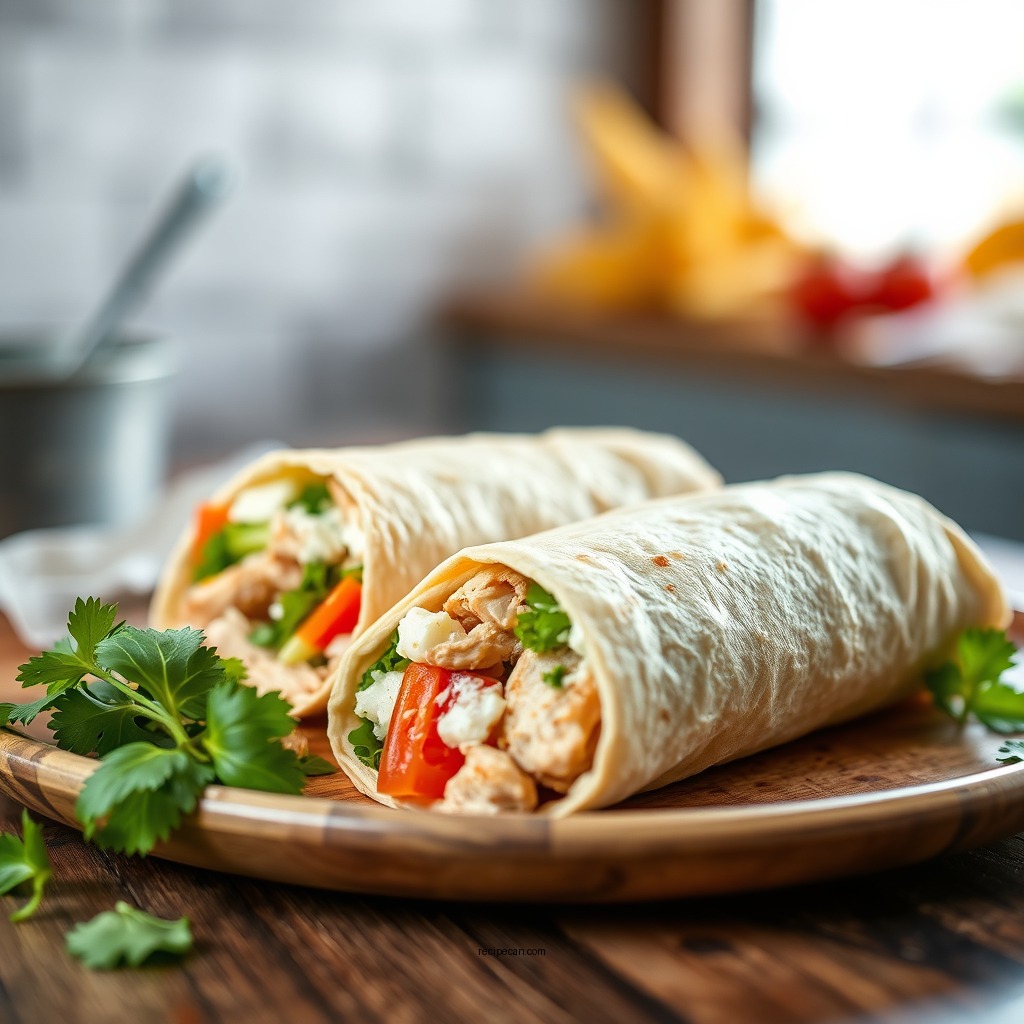 Classic Chicken Caesar Wrap - chicken wraps recipes