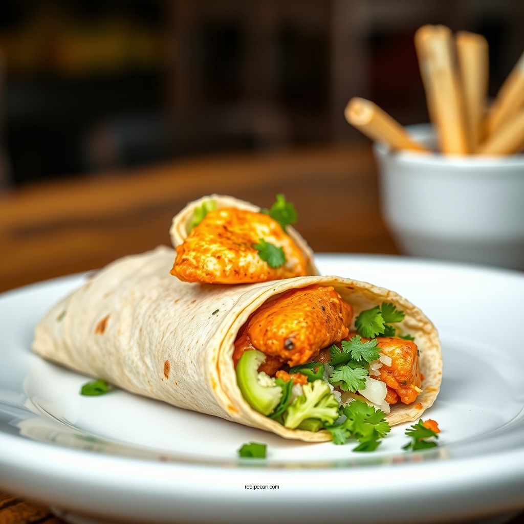 Spicy Buffalo Chicken Wrap - chicken wraps recipes