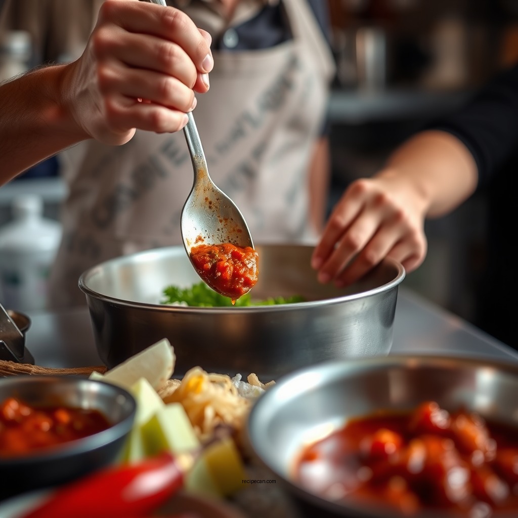 Cooking Process - chili sauce recipe