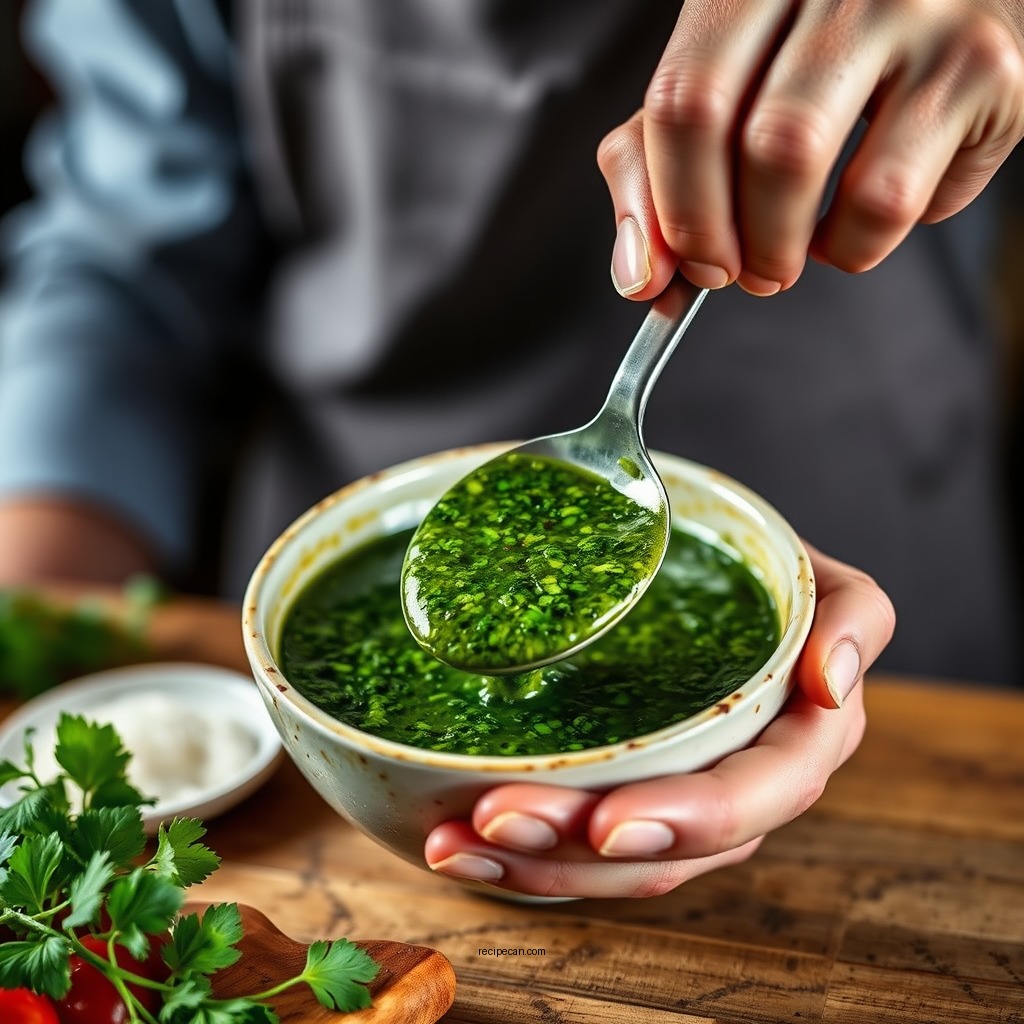 Step-by-Step Recipe for Making Chimichurri Sauce - chimichurri sauce recipe