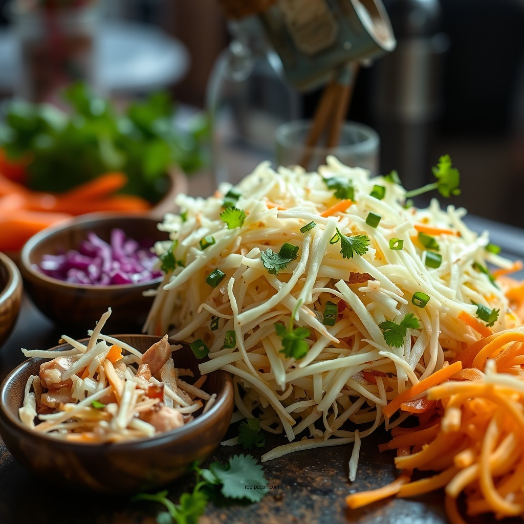 Key Ingredients for Chinese Coleslaw - chinese coleslaw recipe