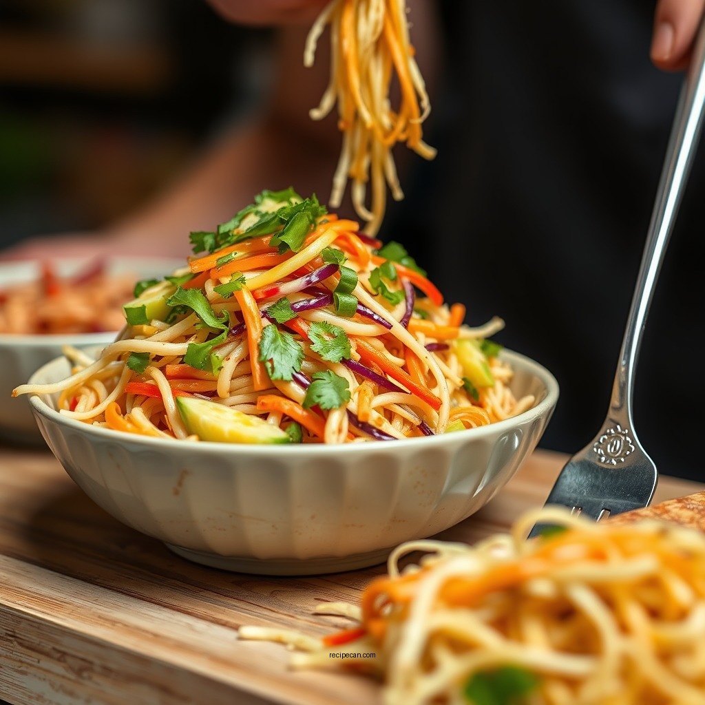 Spicy Asian-Inspired Ramen Coleslaw - chinese coleslaw with ramen noodles recipes