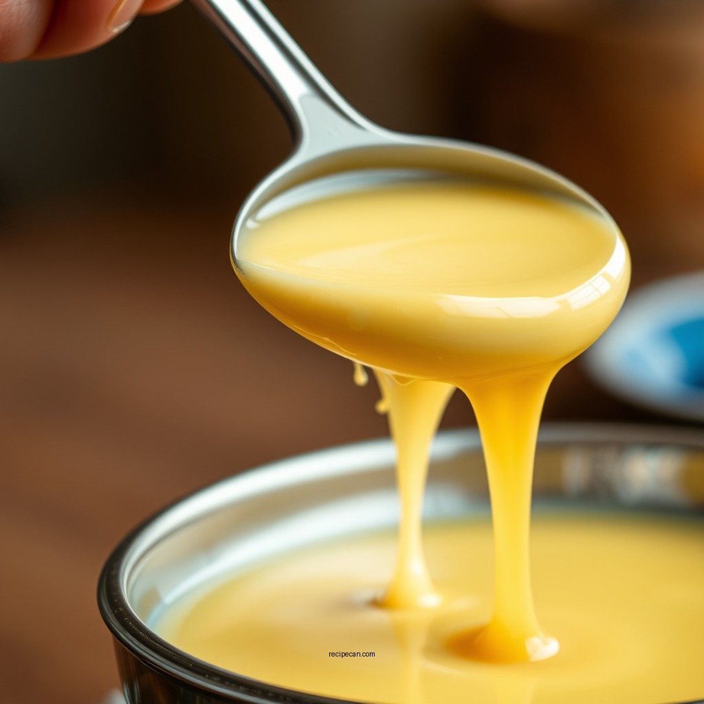 Straining the Mixture - chinese egg custard recipe