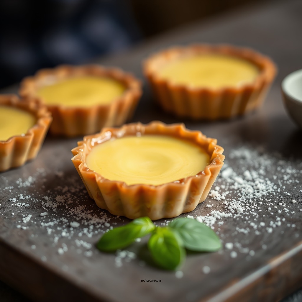 Crafting the Custard Filling - chinese egg custard tart recipe