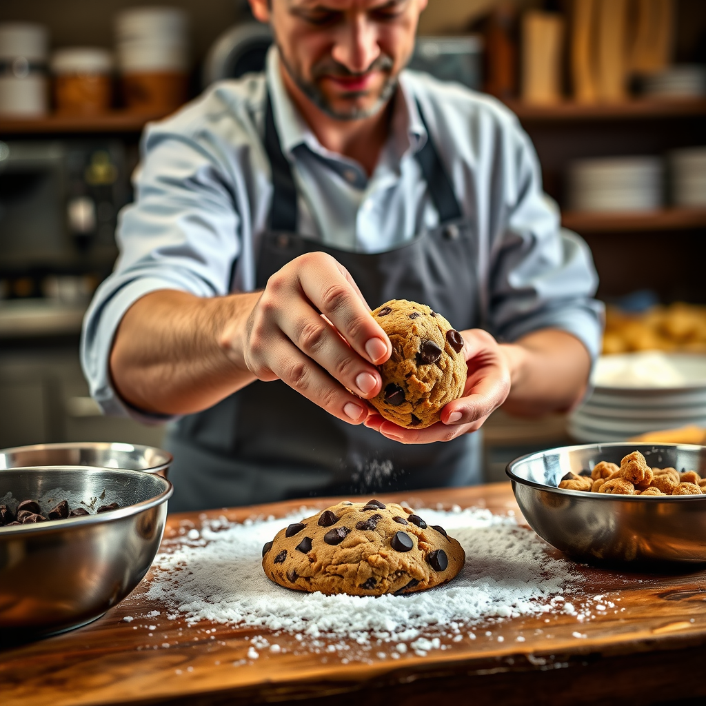 Step-by-Step Instructions - choc chip cookie dough recipe
