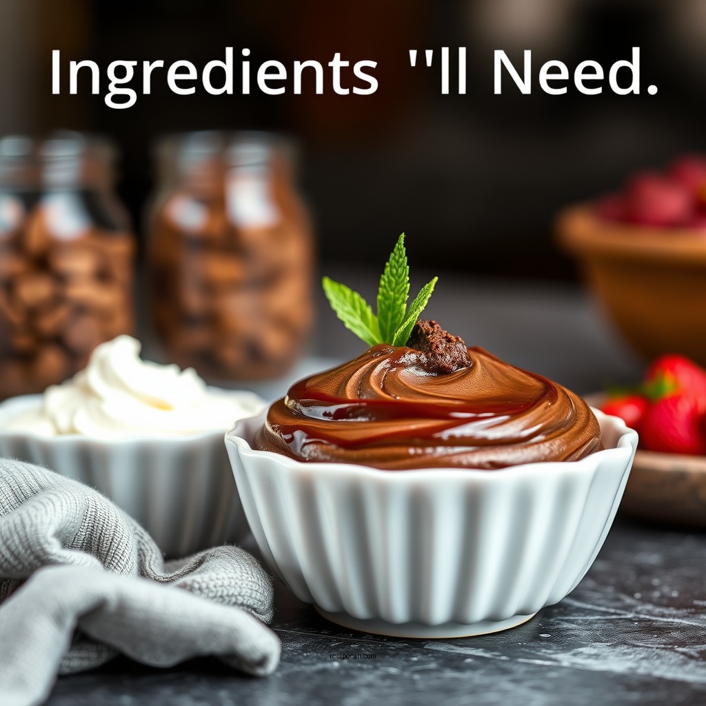 Ingredients You'll Need - choc mousse recipe