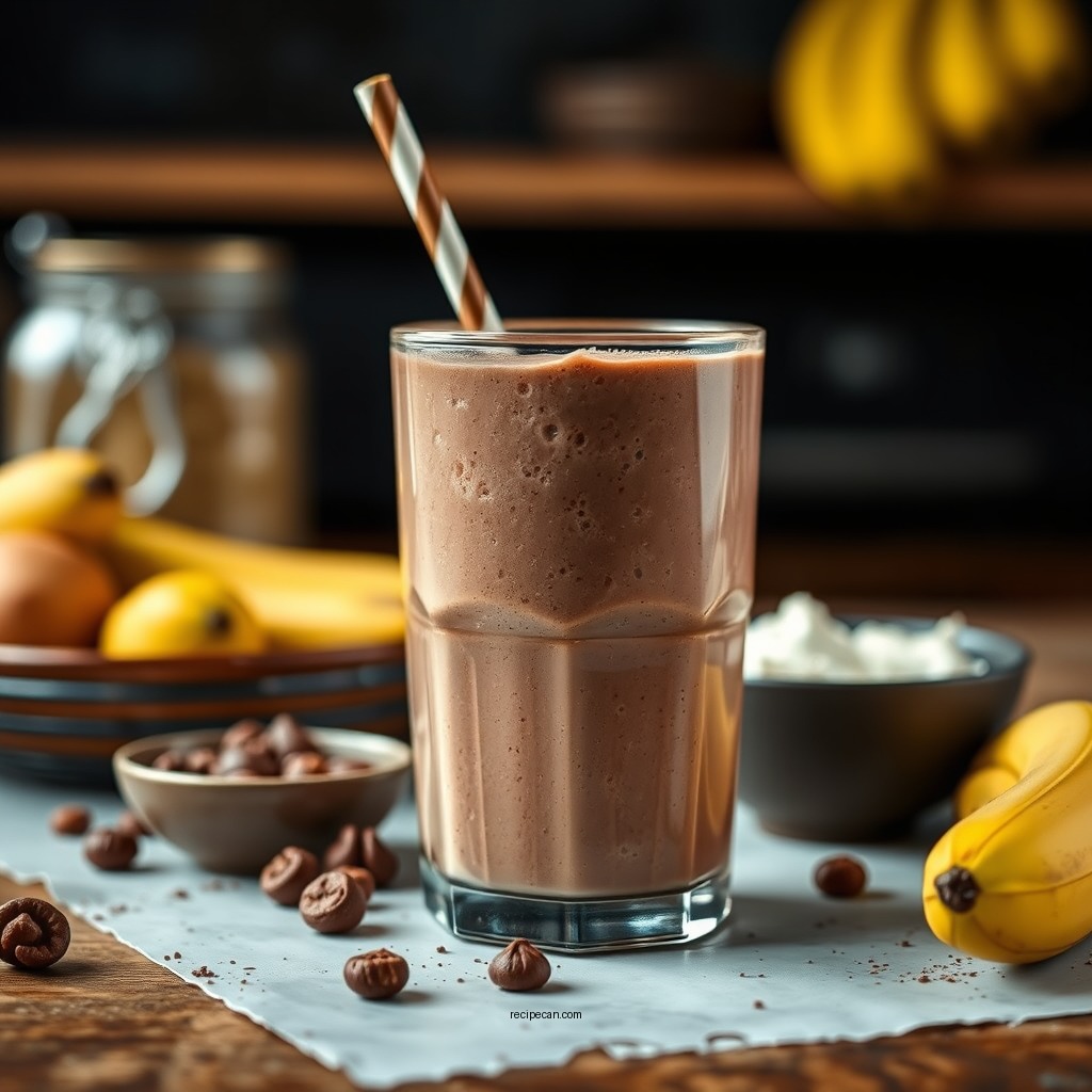 Ingredients You'll Need - chocolate banana smoothie recipe