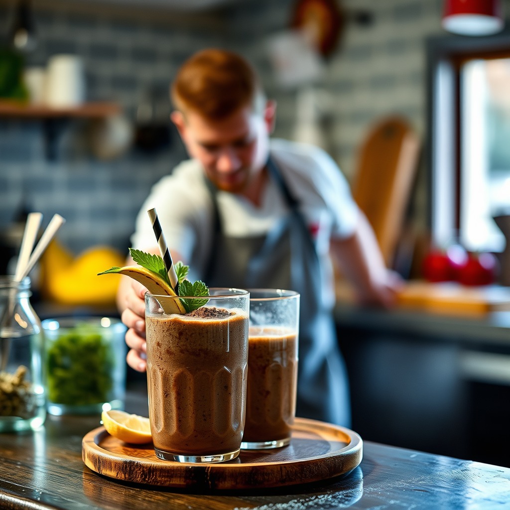 Preparation Steps - chocolate banana smoothie recipe