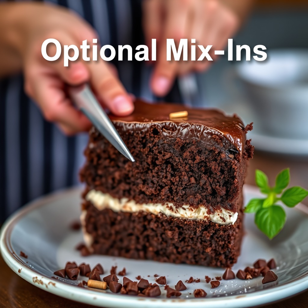Optional Mix-Ins - chocolate brownie cake mix recipe