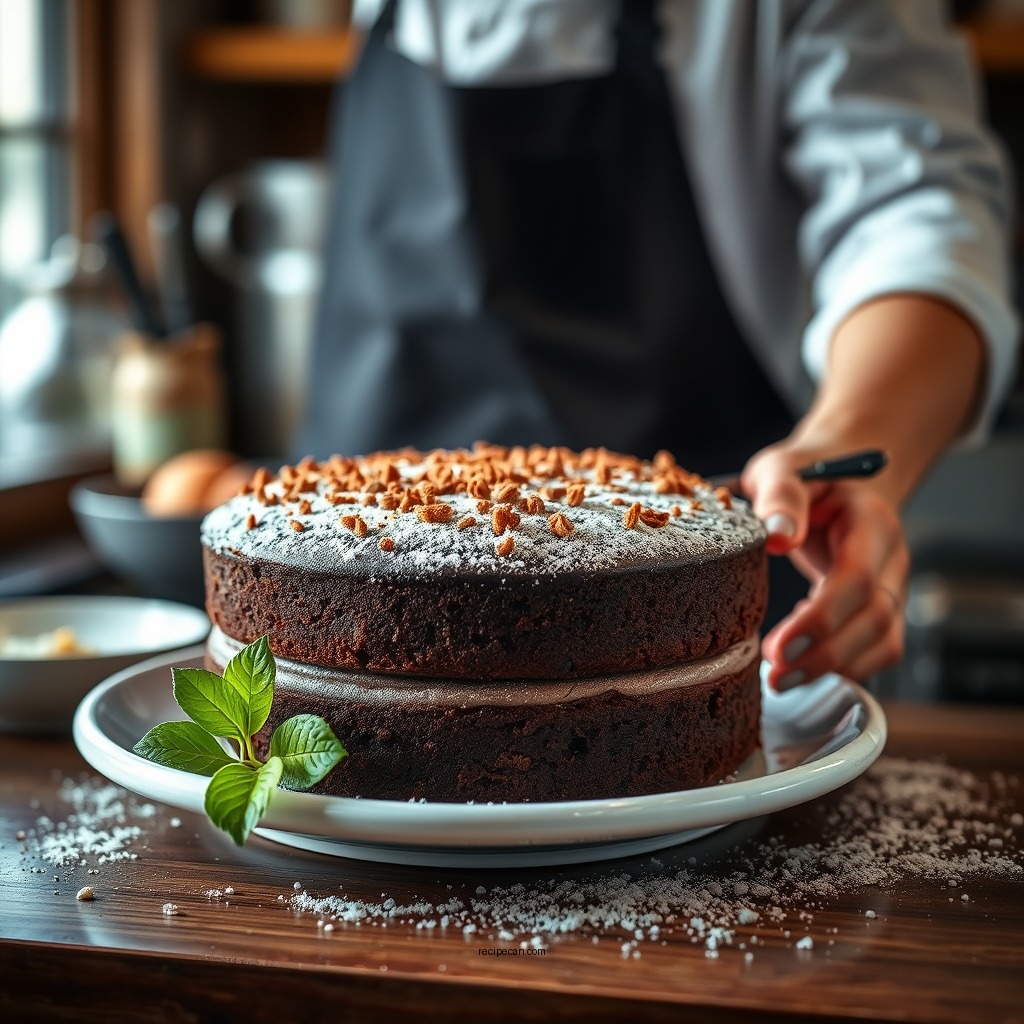 Step-by-Step Preparation Instructions - chocolate brownie cake recipe