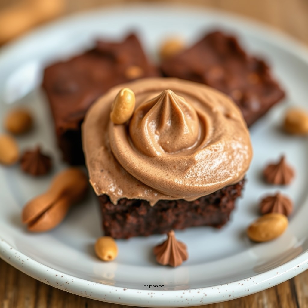 Peanut Butter Brownie Frosting - chocolate brownie frosting recipes