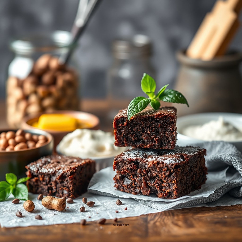 Essential Ingredients for Brownies - chocolate brownie recipe from scratch