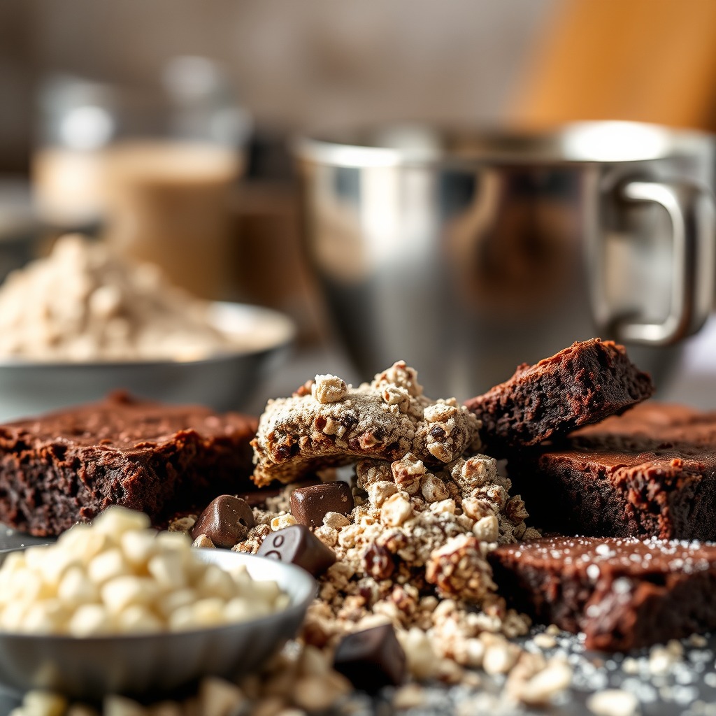 Mixing the Dry Ingredients - chocolate brownie recipe