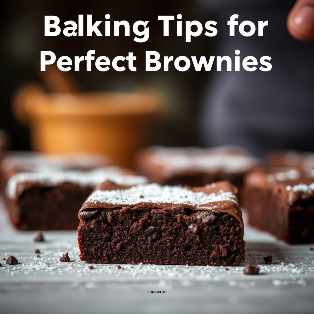 Baking Tips for Perfect Brownies - chocolate brownie recipe with cocoa