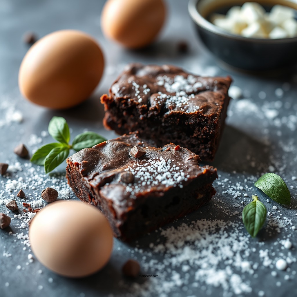 Basic Ingredients for Eggless Brownies - chocolate brownies no eggs recipes
