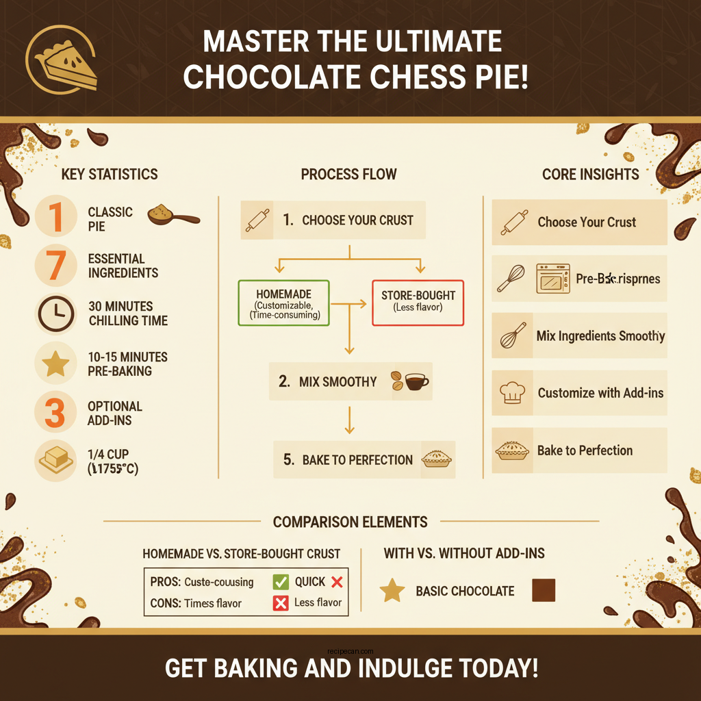 chocolate chess pie recipe - Data Infographic and Statistics