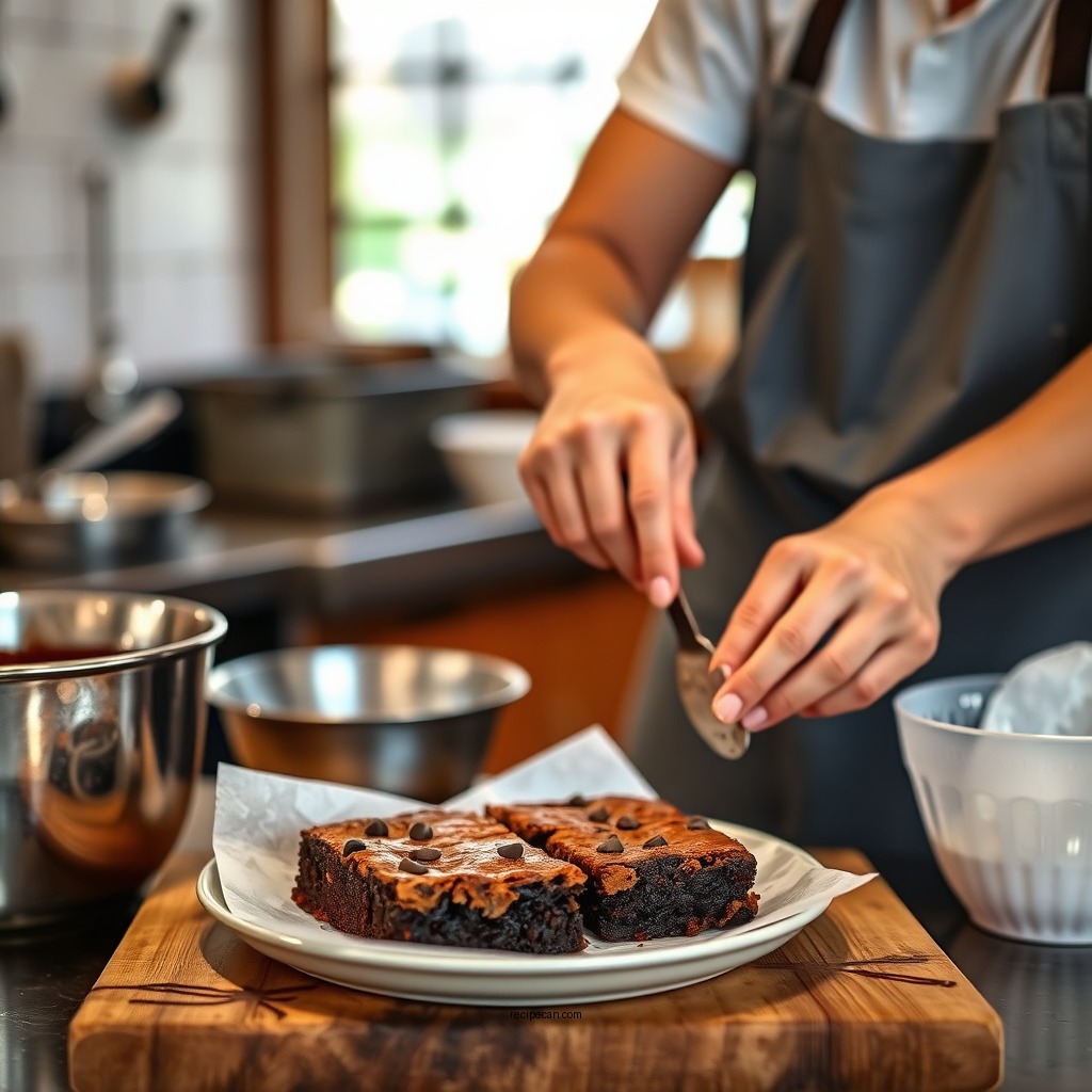 Step-by-Step Instructions - chocolate chip brownie recipe