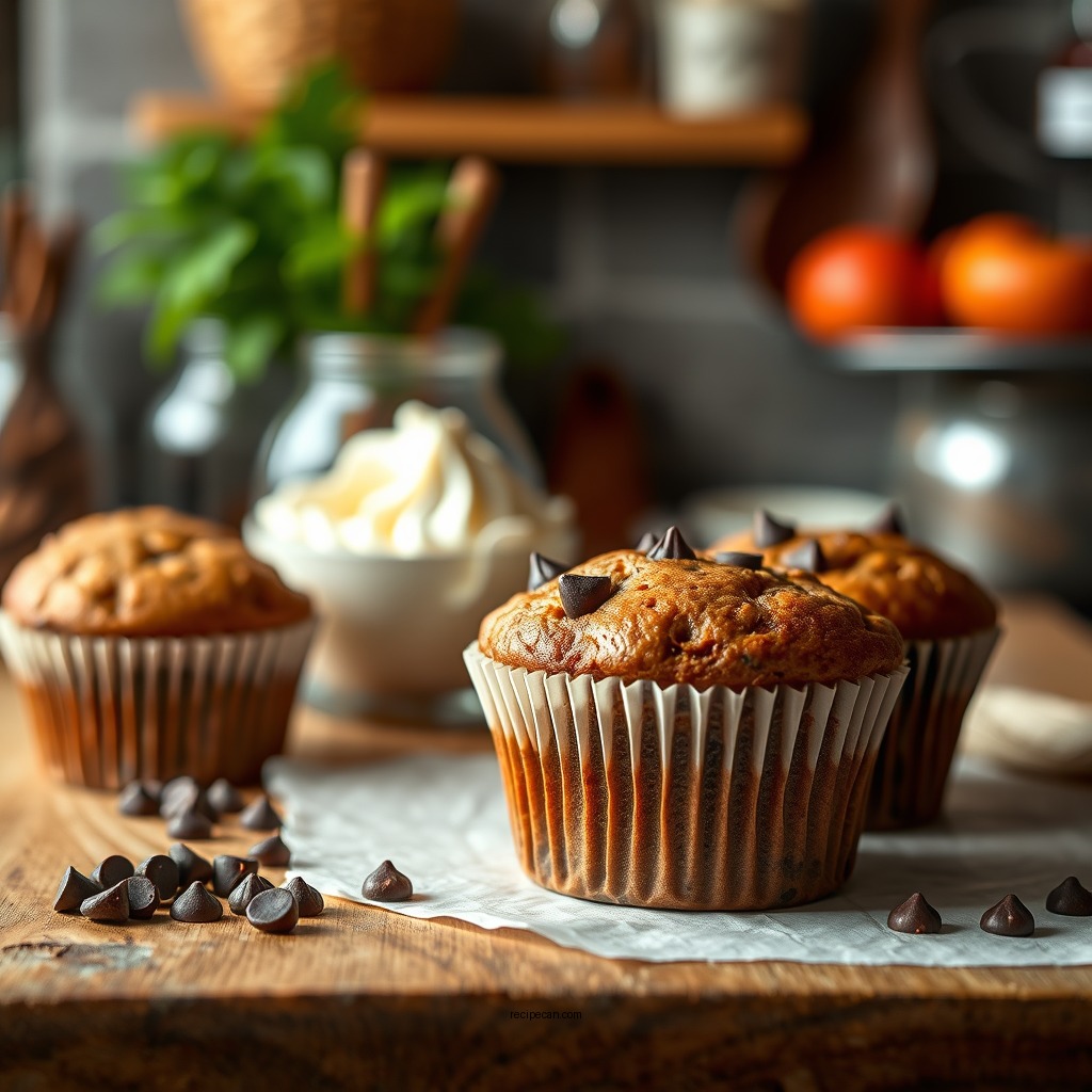 Ingredients You'll Need - chocolate chip muffin recipe