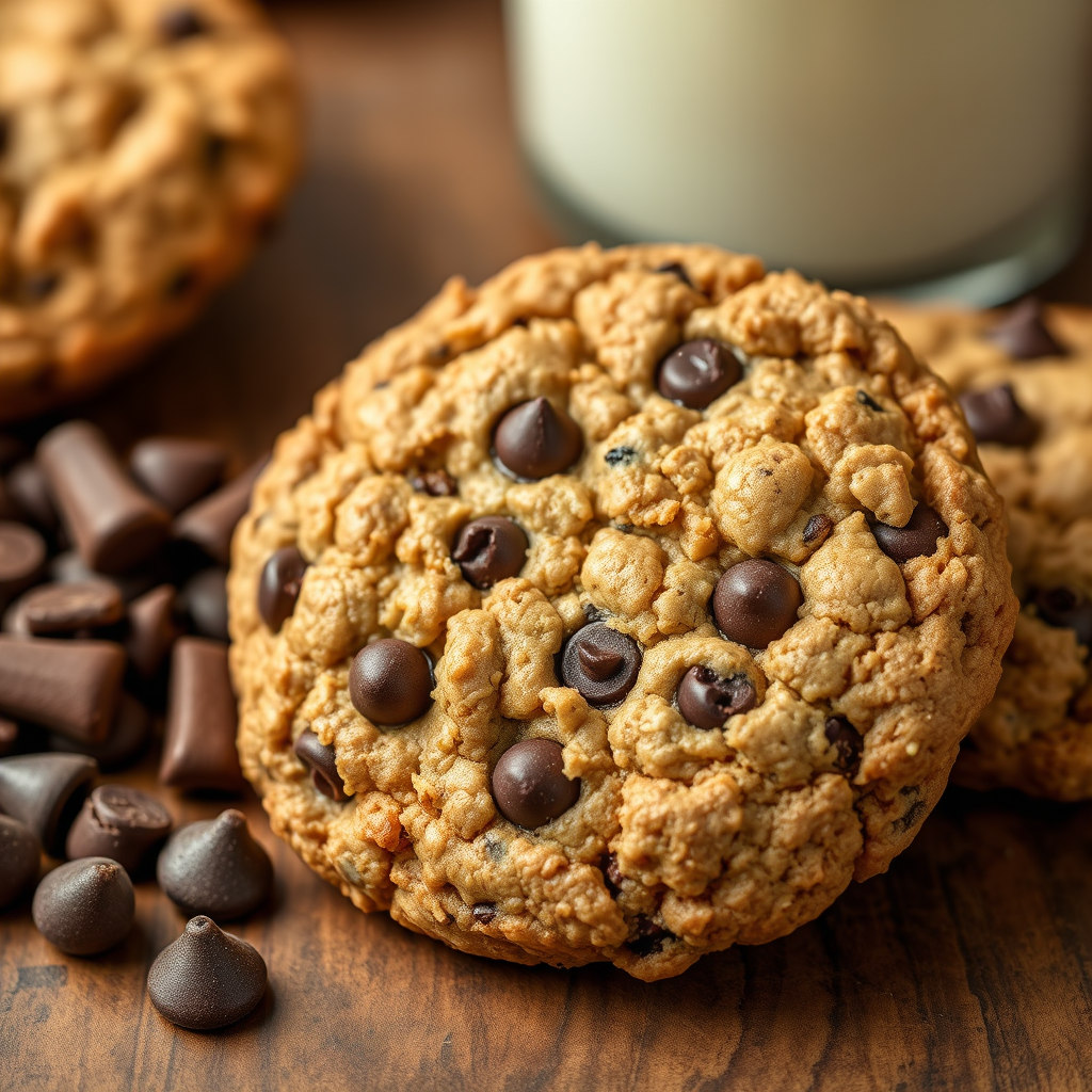 Ingredients for Chocolate Chip Oatmeal Cookies - chocolate chip oatmeal cookie recipe