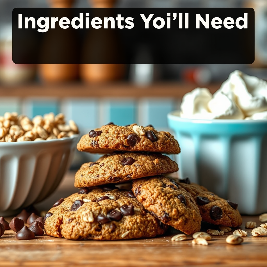 Ingredients You'll Need - chocolate chip oatmeal cookies recipe